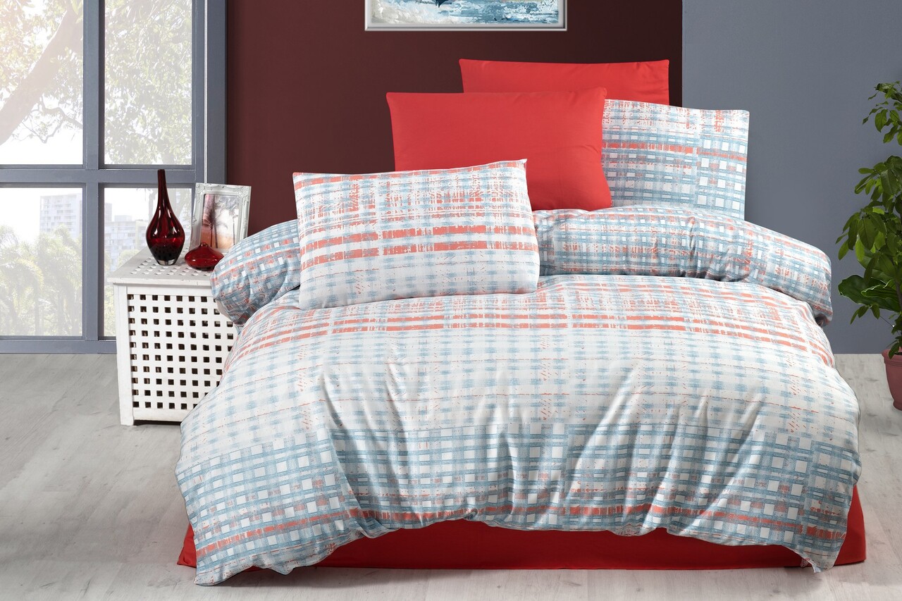 Lenjerie de pat pentru o persoana, Emma, Life Style, 50% bumbac / 50% poliester