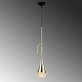 Lustra, Opviq, 892OPV1409, Metal, Aur/Negru