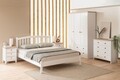 Pat de o persoană, Alfa Design, Nil Modern Country, Alb
