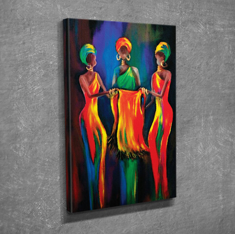 Tablou decorativ, dc360, canvas, lemn, multicolor