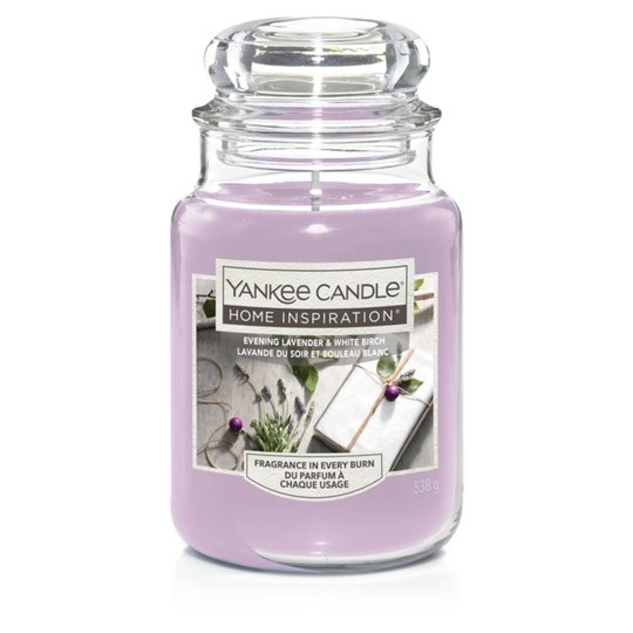 Lumanare Parfumata In Suport De Sticla, Yankee Candle, 120 Ore, 538 G, Aer Proaspat/lavanda/amestec Oriental