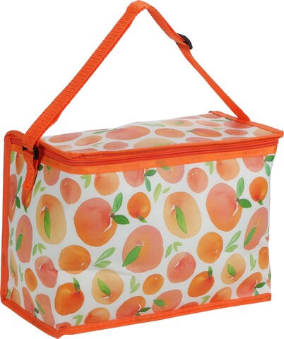 Geanta termoizolanta Summer fruits, 10L, 32x16x22.5 cm, poliester, portocaliu