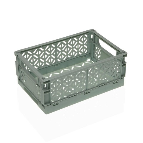 Cos pliabil pentru depozitare easy, versa, 25 x 16.5 x 10 cm, polipropilena, verde