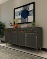 Consola, Olivia, Belly KB150, Antracit / Aur