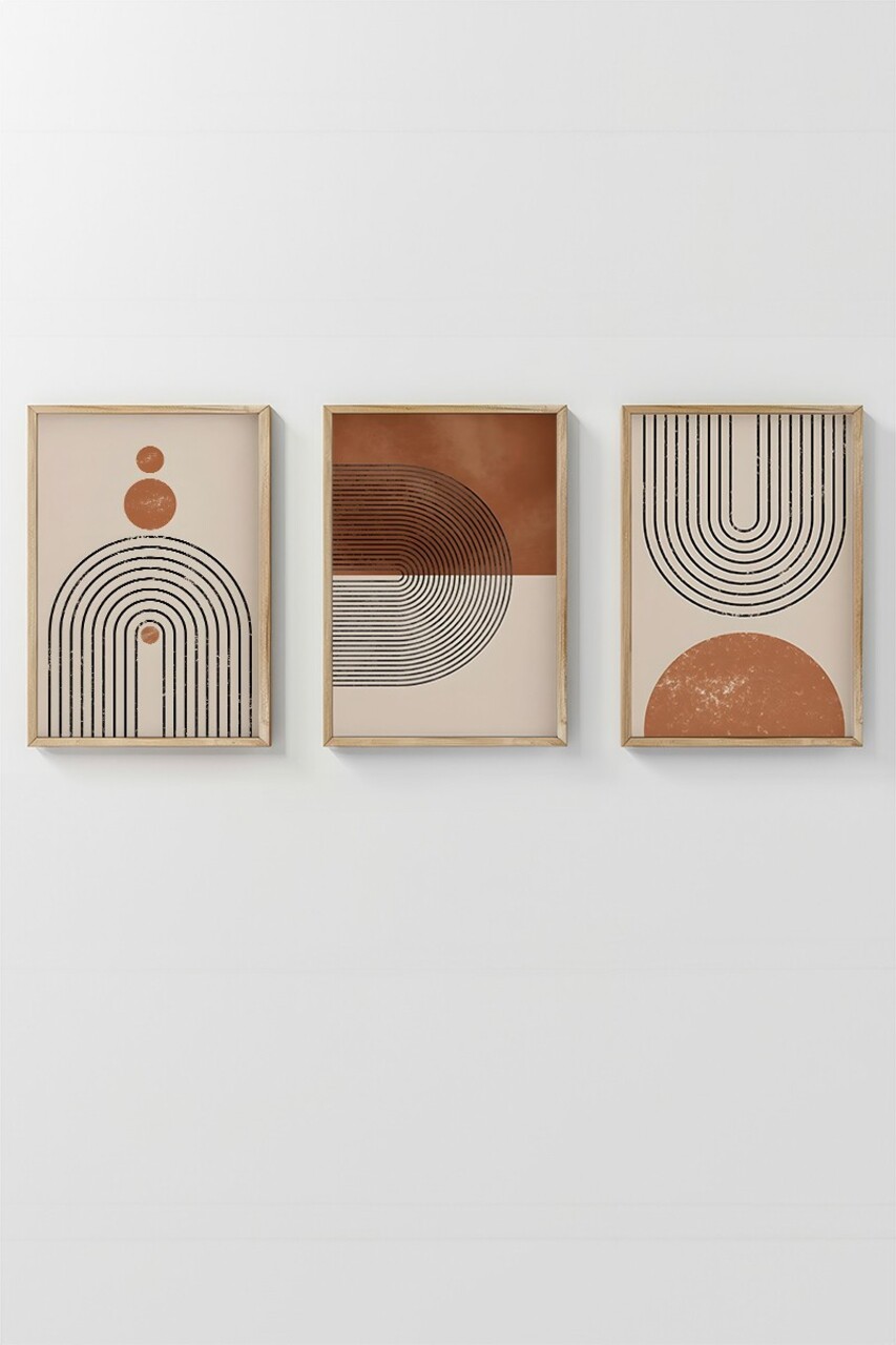 Set 3 tablouri decorative, 3Dartsohoset24, MDF, Multicolor - view 2