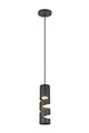 Lustra Stream, TRIO, 8x150 cm, 10W, 1x GU10, metal, negru mat
