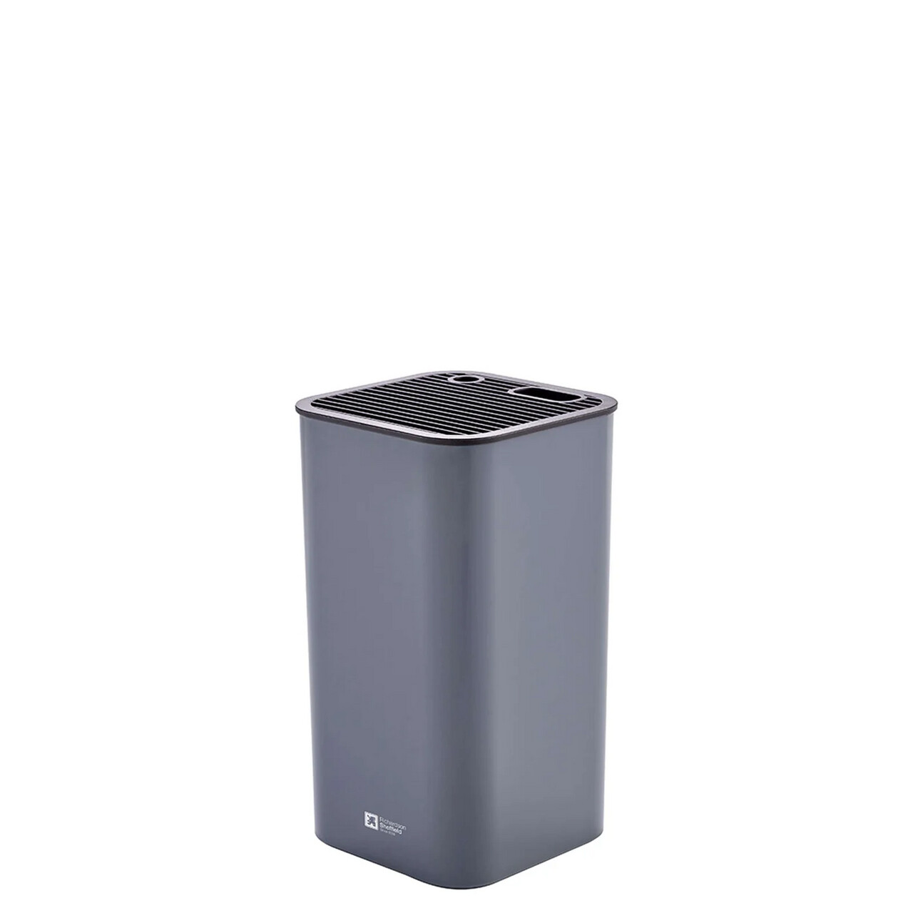 Suport pentru cutite Richardson Sheffield, 12.6x12.6x22.5 cm, plastic/silicon, gri — imaginea 2