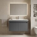 Dulap de baie cu chiuvetă, Hanah Home, Side 85 v2, Antracit mat