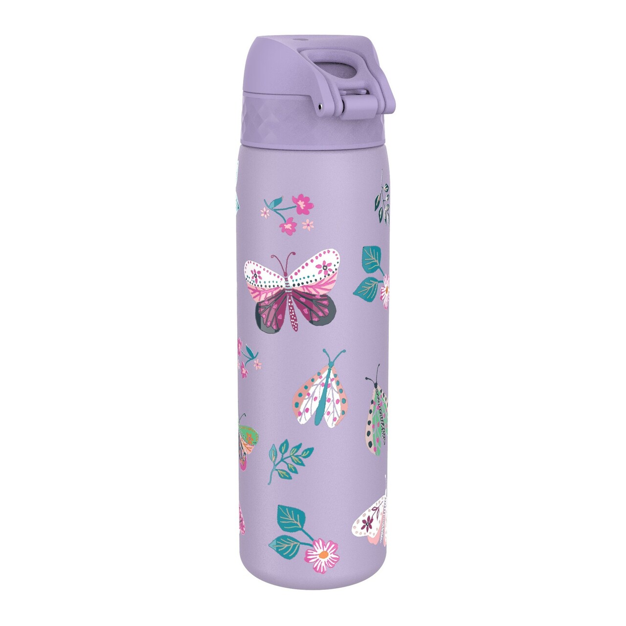 Sticla apa Slim, inox, 500ml, Butterflies - Ion8 - imagine 3