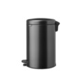 Cos de gunoi cu pedala, Brabantia, NewIcon, 20 L, 38x29x46.7 cm, otel, gri inchis