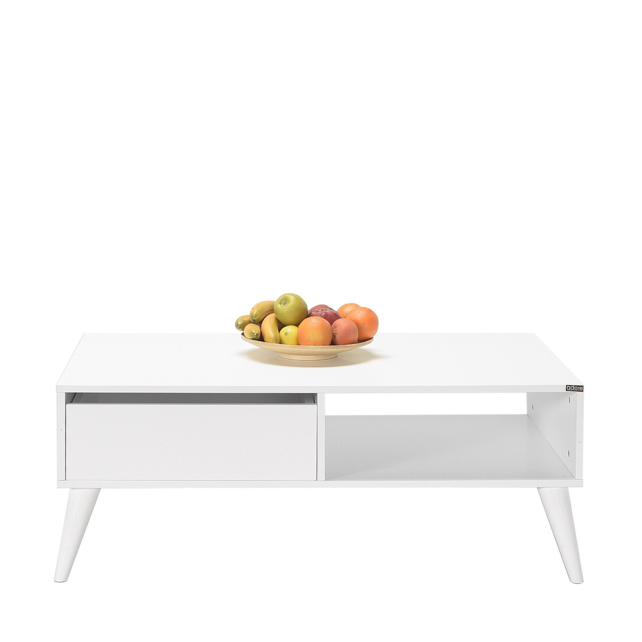 Masuta de cafea, Adore, Shp-655-Dd-1, 110x42x65 cm, PAL, Diamant Alb