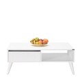 Masuta de cafea, Adore, Shp-655-Dd-1, 110x42x65 cm, PAL, Diamant Alb