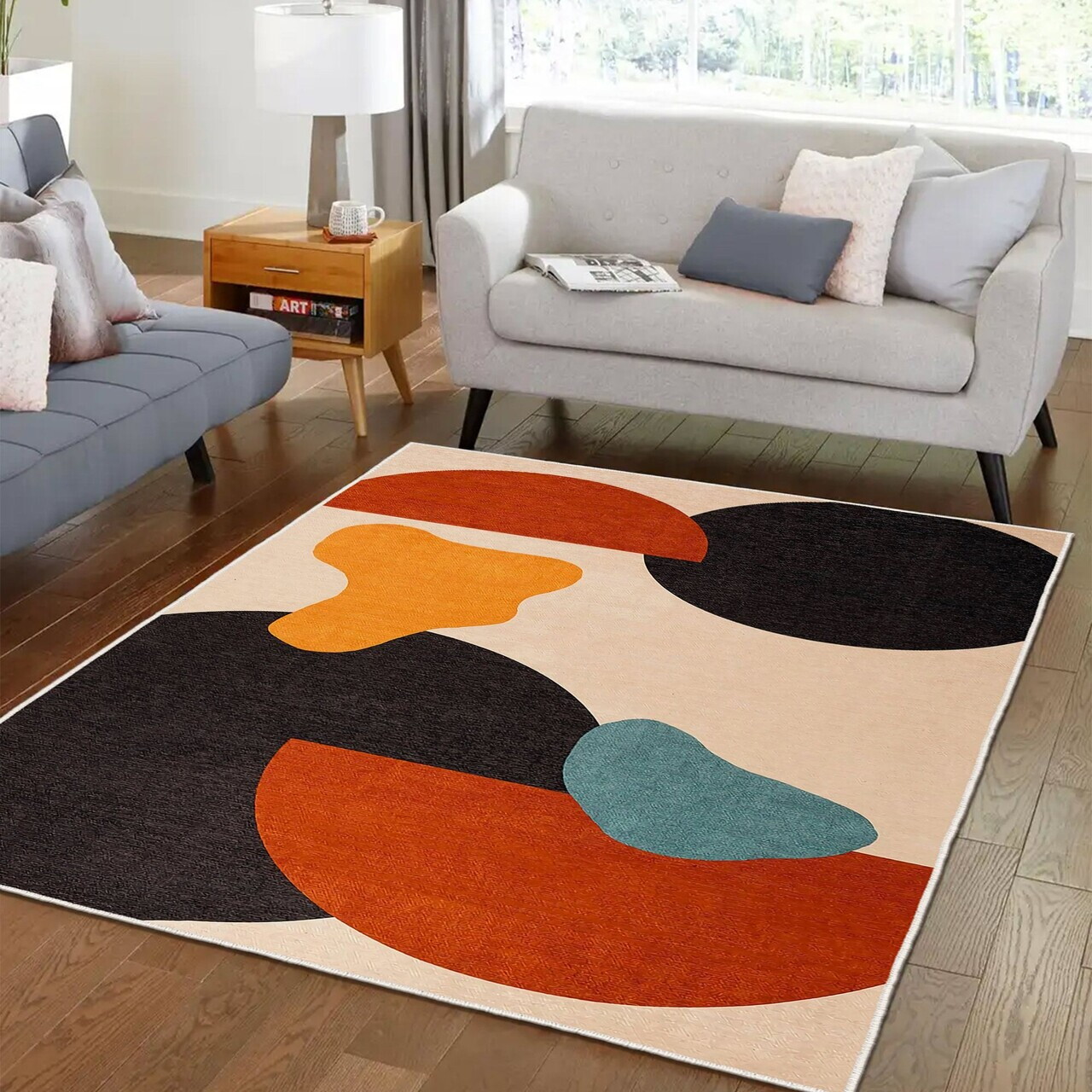 Covor, Woopamuk007, 80x200 cm, Bumbac/Poliester, Multicolor - view 2