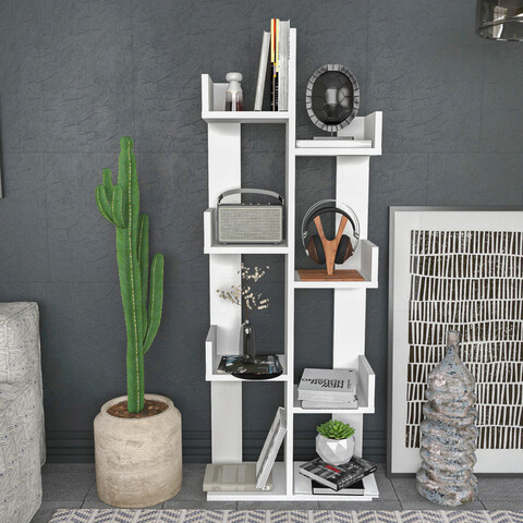 Corp biblioteca, retricy, luisa, 50x22x173 cm, pal, alb