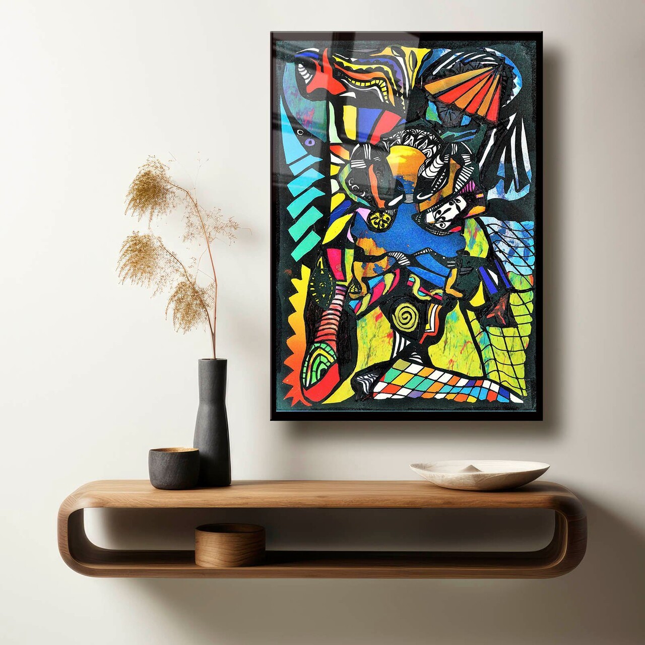 Tablou decorativ Camtbl-024 Dimensiune: 60 x 90 cm Multicolor