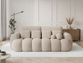 Canapea extensibila 3 locuri ELTAP, Cotonn, 256x119x105 cm, lemn/poliester, bej