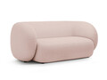 Canapea modulara 2 locuri, Kate, Micadoni, 183x99x76 cm, tesatura boucle, roz pudra