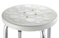 Scaunel pentru baie, Wenko, Bathroom Secura, 45.5 x 45.5 x 39.5-57.5 cm, aluminiu/plastic, alb gri