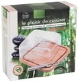 Tocator pentru branzeturi cu cutit si capac Jean Dubost, inox/lemn