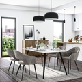 Scaun, Songmics, Elegant Design, 57x56x77 cm, otel/catifea, gi