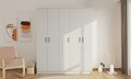 Dulap pentru haine, Rabi, Rb-185-04, 175x184x52 cm, Alb mat