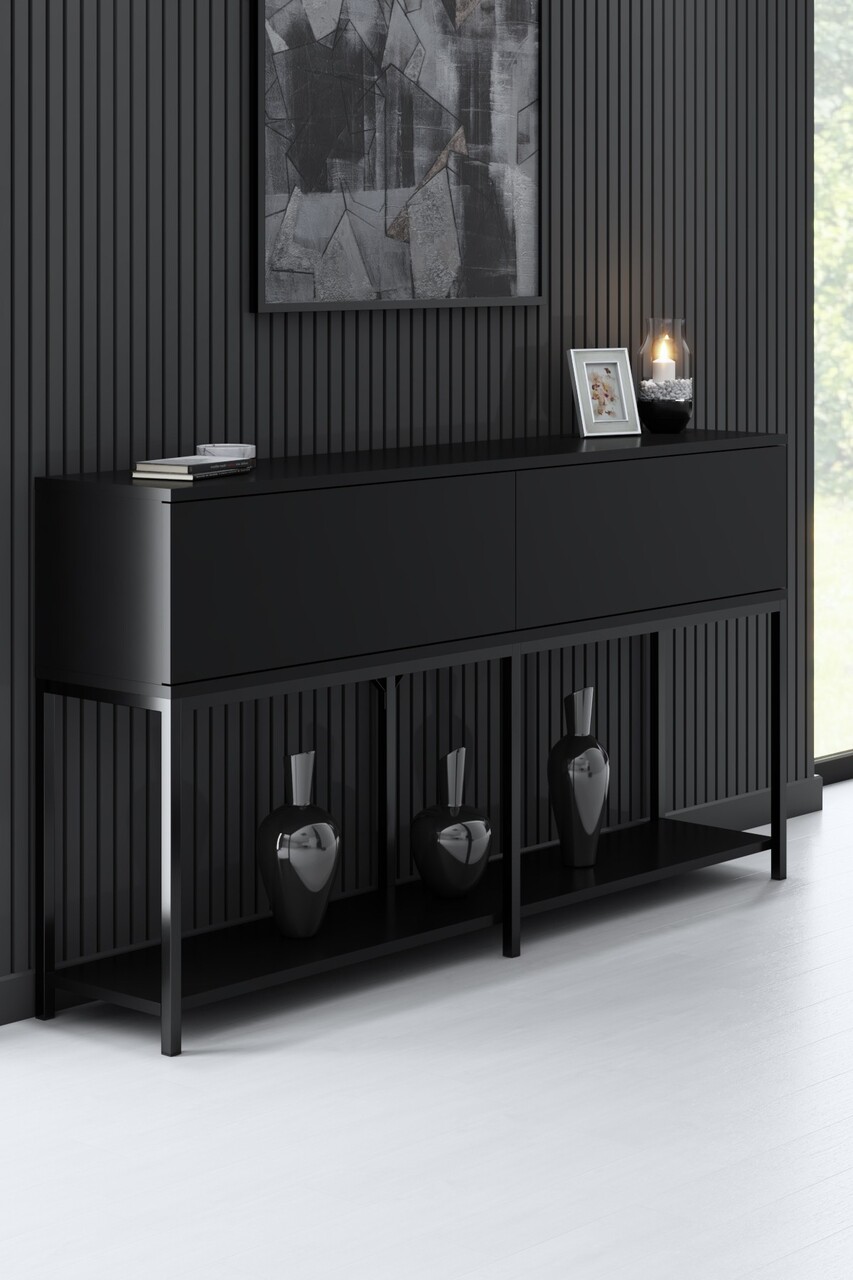 Consola, Bexley, Lord, 150x80x30 cm, PAL, Negru - 1 | YEO