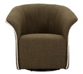 Fotoliu rotativ Siena Green Swivel, Mauro Ferretti, 83.5x66x80 cm, fier/poliester, verde