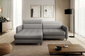 Coltar extensibil stanga 3 locuri ELTAP, LT-03MAN, Gomsi, 228x165x100 cm, lemn/poliester, gri inchis