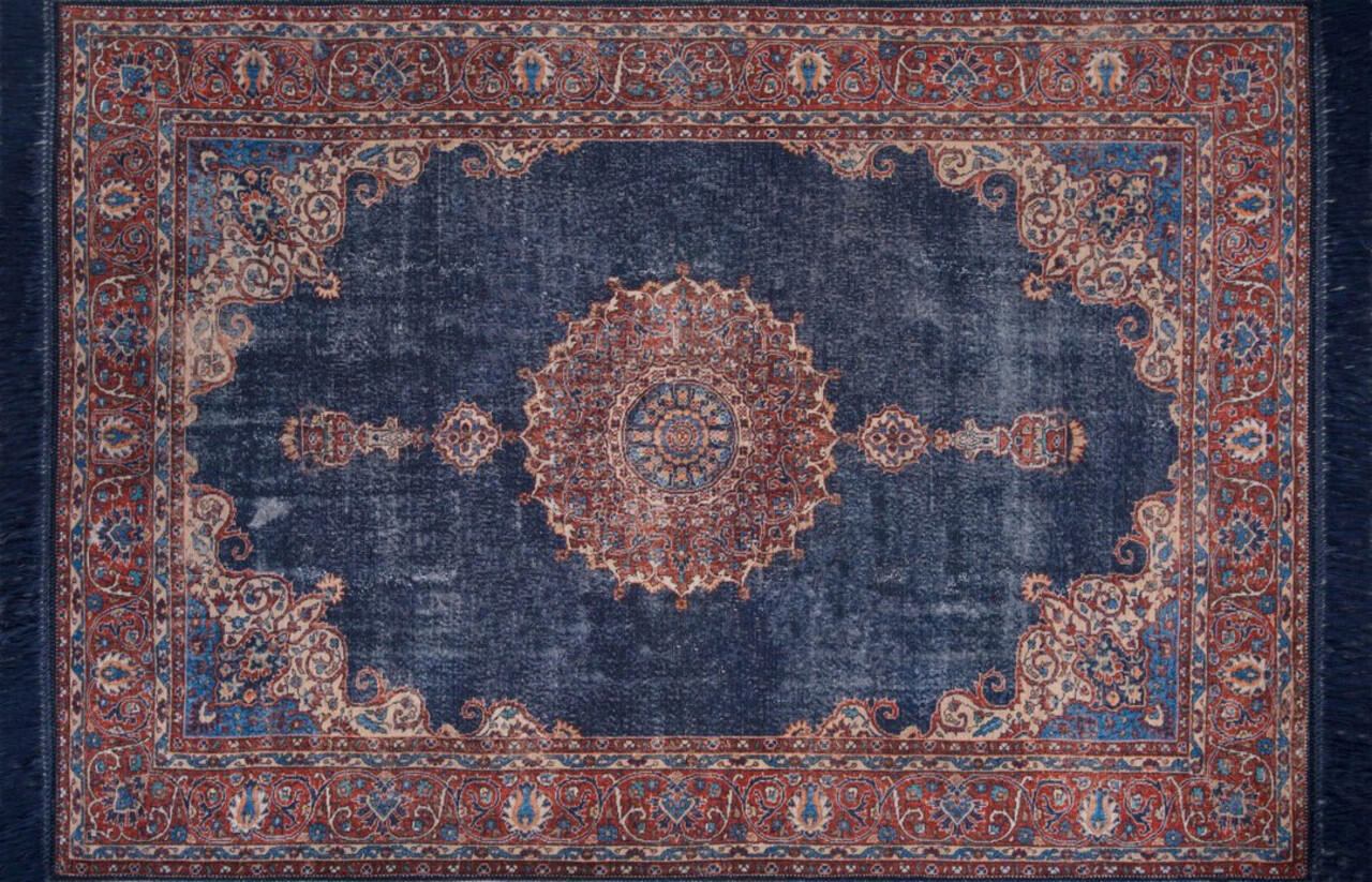 Covor, Dark Blue AL 87 , 75x230 cm, Poliester , Multicolor - 1 | YEO
