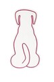 Decoratiune luminoasa LED, Doggy, Benzi flexibile de neon, DC 12 V, Rosu