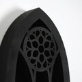Organizator, Evila Originals, Meh207-M, 66x29x6 cm, Lemn, Negru