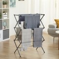 Uscator de rufe extensibil, InnovaGoods, pliabil, 74 x 38 x 103 cm, aluminiu/ABS