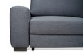 Canapea extensibila cu 3 locuri, Vienna, 106 x 269 x 92 cm, gri inchis
