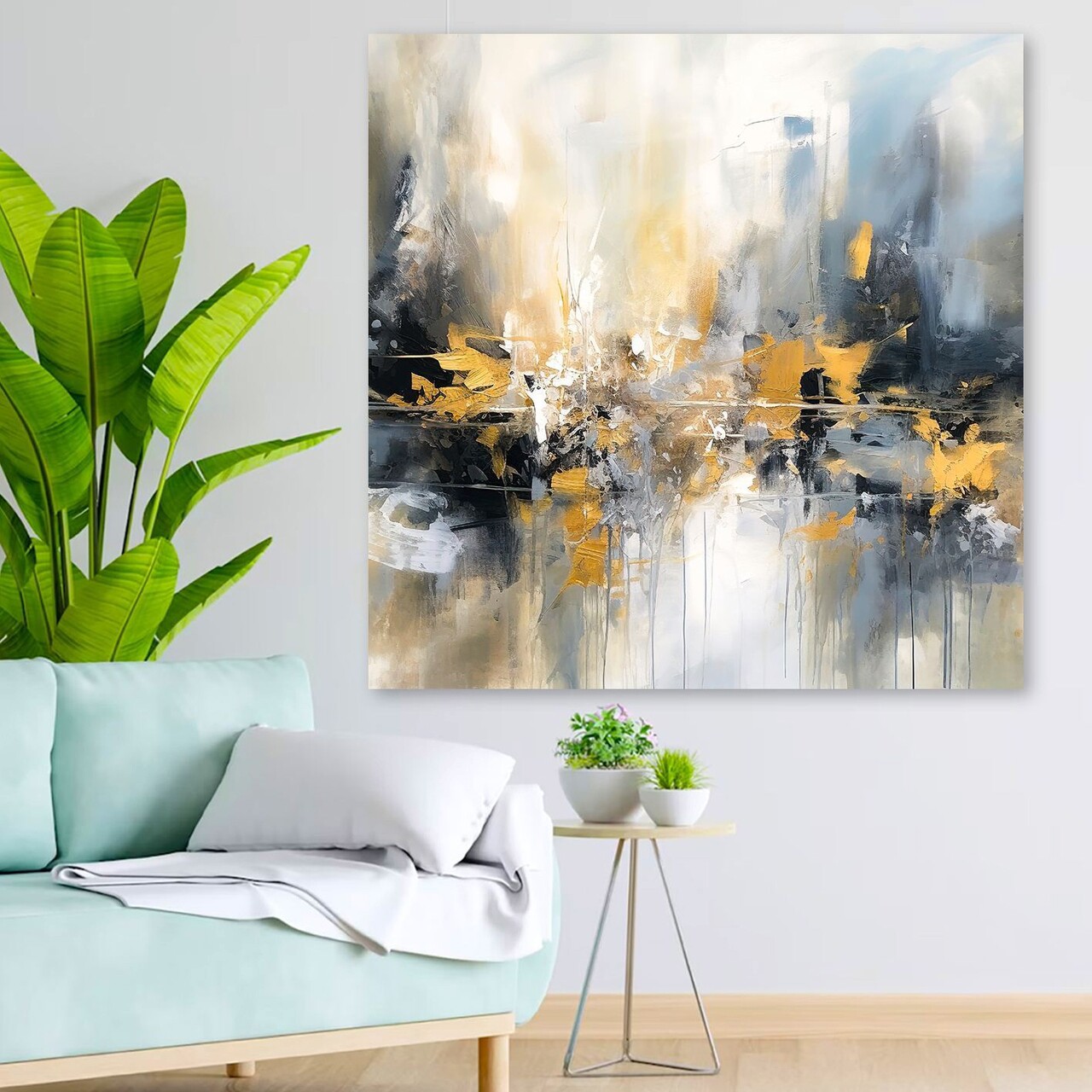 Tablou decorativ DEV10703-140140 Cadru: 100% LEMN (Grosime: 3-4 cm) Multicolor