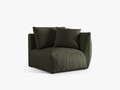 Modul dreapta pentru canapea, 1 loc, Chris-259, Micadoni Home, 110x100x80 cm, tesatura structurata chenille, verde deschis