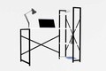 Birou, Asse Home, Zernez, 120x75x60 cm, Alb
