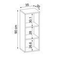 Dulap de baie, Hanah Home, 2467, 35x90x30 cm, MDF, Pin Atlantic / Antracit