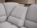 Coltar extensibil stanga 3 locuri ELTAP, LT-04GO, Siber, 270x186x93 cm, lemn/poliester, gri deschis