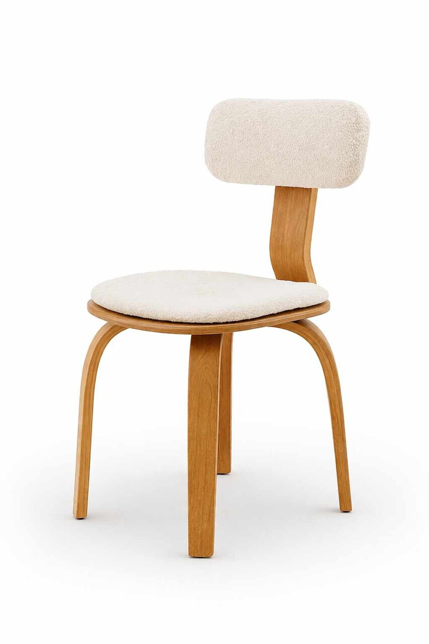 Scaun, Hanah Home, London, 44x79x43 cm, Lemn de fag, Natural - view 3