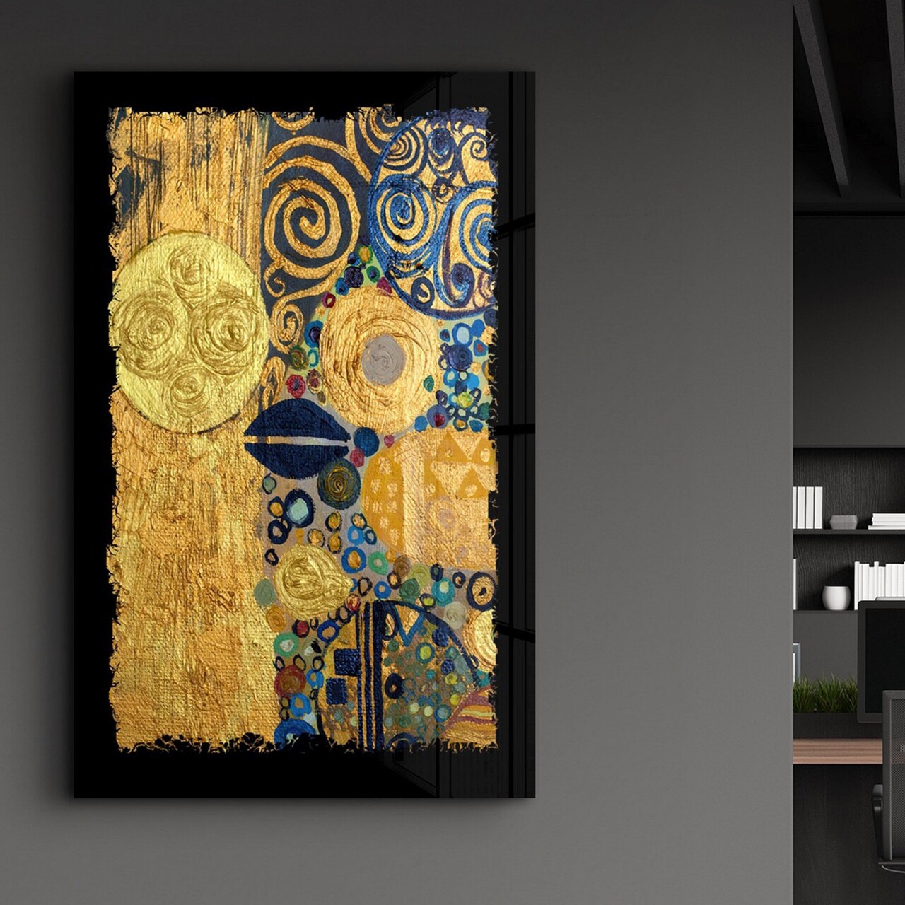 Tablou decorativ CAM-3054 Dimensiuni: 70 x 110 cm Multicolor