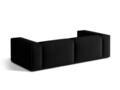 Canapea 4 locuri, Nuria-88, Micadoni Home, 250x110x72 cm, catifea, negru