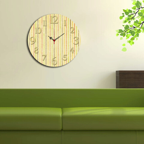 Ceas de perete, ms-30, mdf, ø40 cm, multicolor