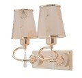 Aplica de perete Glam Ring Double, Mauro Ferretti, 32 x 27 cm, 2 x E27, 40W, fier/plastic