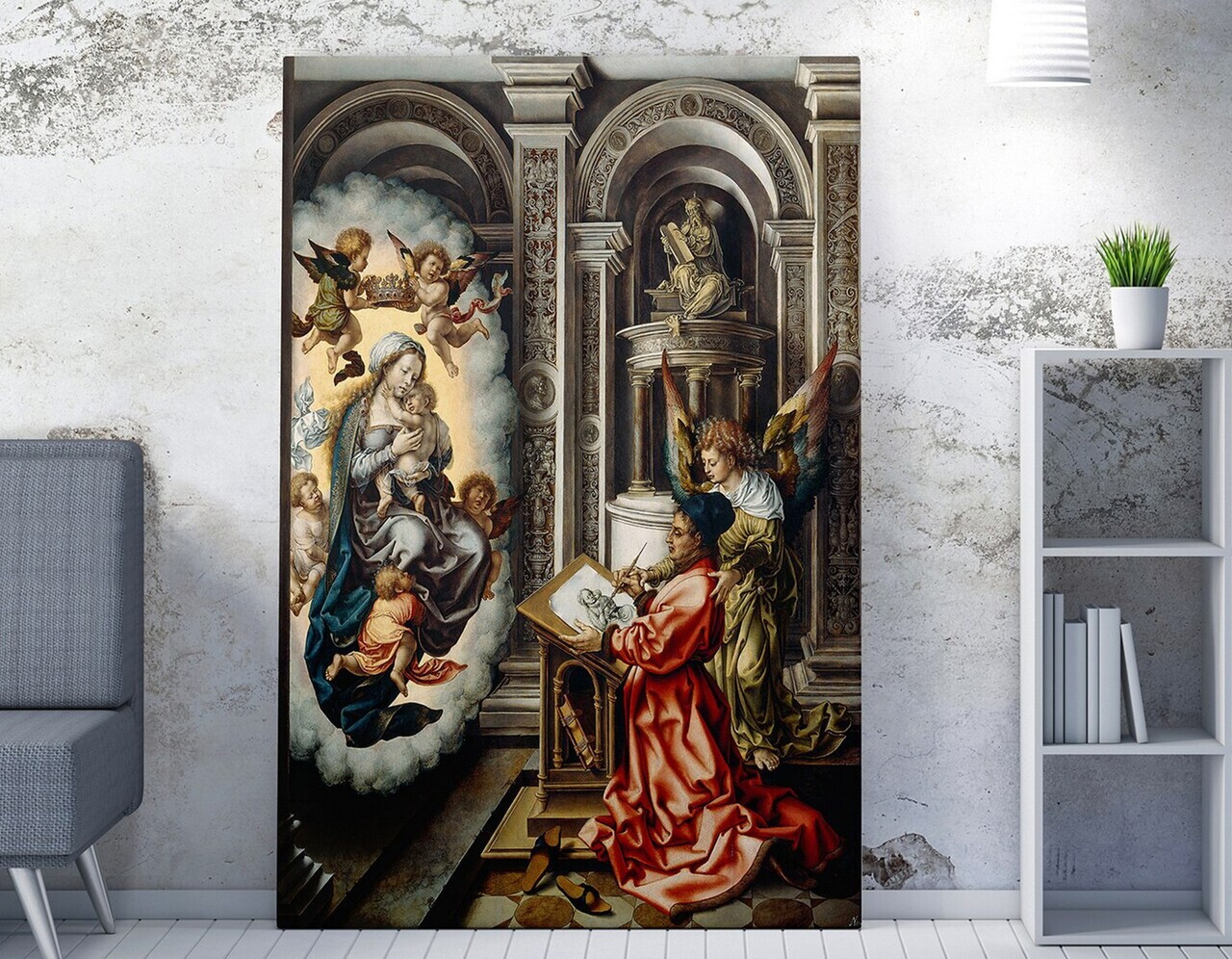 Tablou decorativ, WY310 (50 x 70), Amestec bumbac, Canvas imprimat, Multicolor