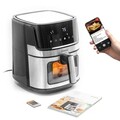 Friteuza cu aer fara ulei InnovaGoods, Fryinn View 6500, 1700 W, 6.5 L, negru/argintiu