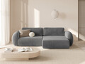 Coltar extensibil reversibil 4 locuri, Tonale, Cosmopolitan Design, 262x149x88 cm, catifea, gri inchis