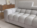 Coltar extensibil dreapta 3 locuri ELTAP, RT-03PEL, Felro, 285x181x93 cm, lemn/poliester, gri deschis
