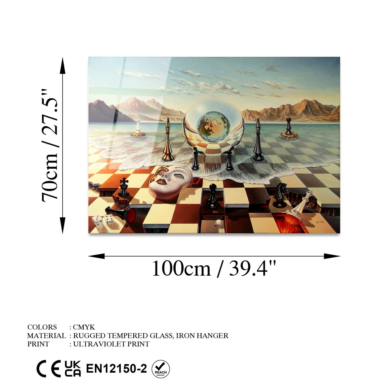Tablou decorativ, UV-260 70 x 100, 70 x 100 cm, Multicolor - view 8
