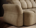 Coltar extensibil dreapta 3 locuri ELTAP, Beneth, 301x185x115 cm, lemn/poliester, bej inchis