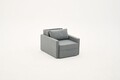 Canapea extensibilă cu 1 loc, Balcab Home, 825BLC4731, Cadru: 100% LEMN DE BRAD, Gri